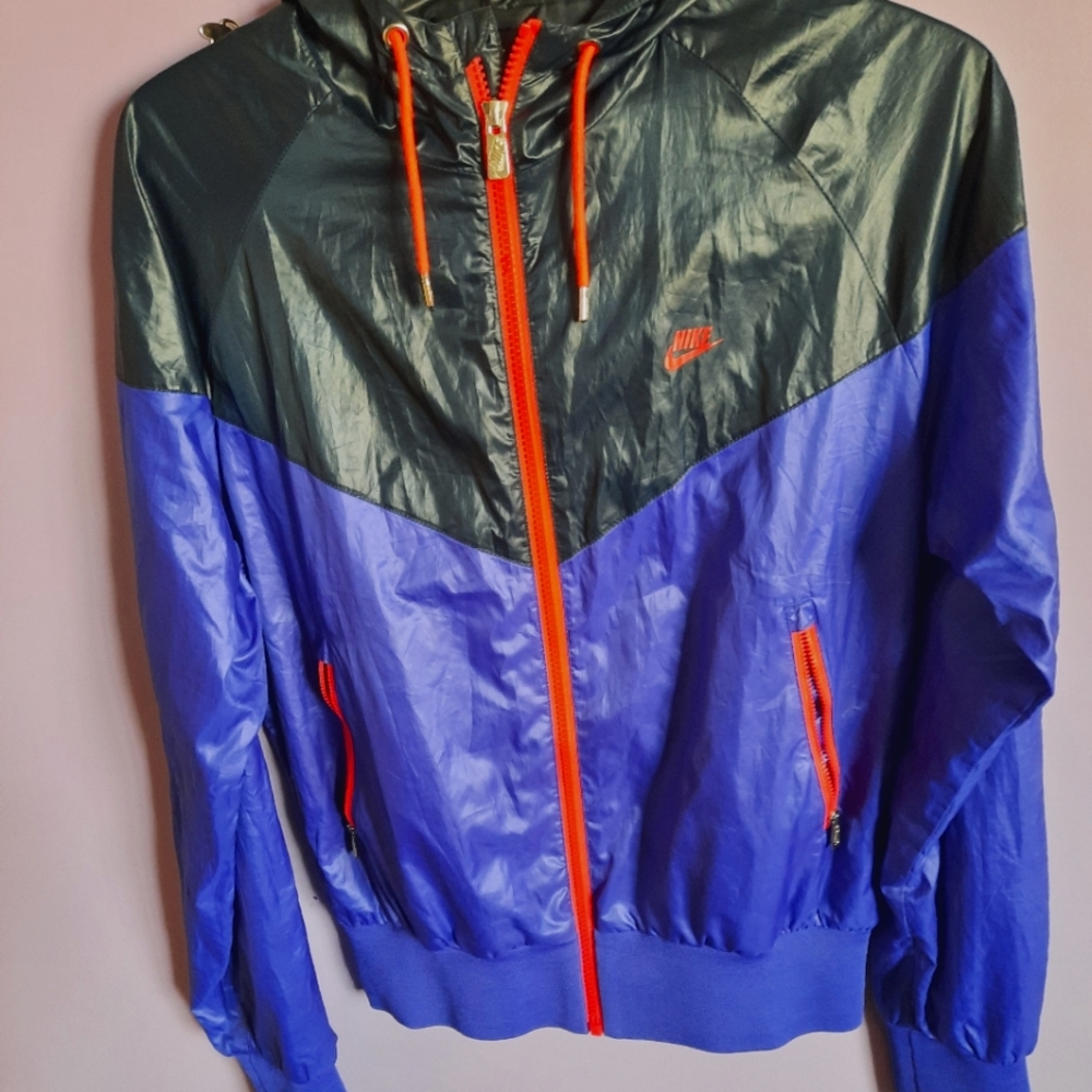 Nike wind breakers(purple,blackish blue)